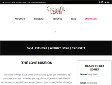Tablet Screenshot of crossfitlove.com